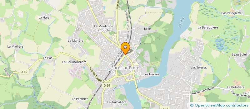 localisation de l'entreprise SELARL PHARMACIE DE L'ERDRE  SUCE-SUR-ERDRE