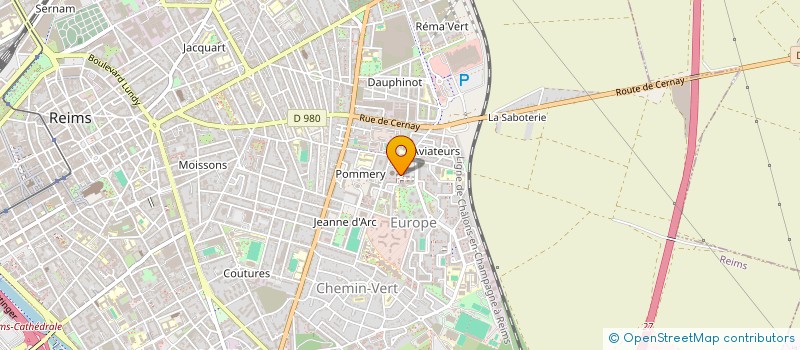localisation de l'entreprise SELARL PHARMACIE DE L'EUROPE à REIMS
