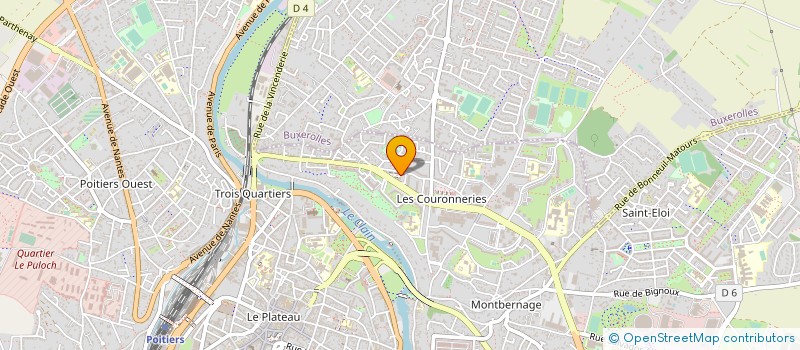 localisation de l'entreprise SELARL PHARMACIE DE L'EUROPE  POITIERS