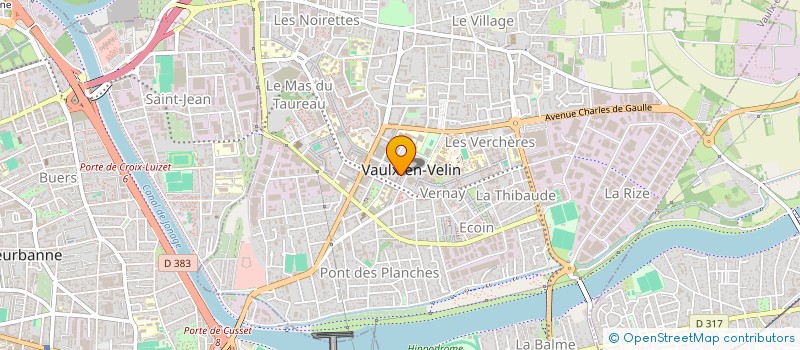 localisation de l'entreprise SELARL PHARMACIE DE L'HOTEL DE VILLE  VAULX-EN-VELIN