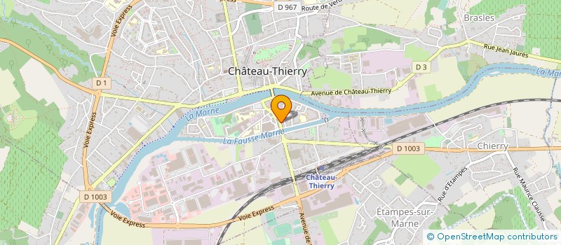 localisation de l'entreprise SELARL PHARMACIE DE L'OMOIS à CHATEAU-THIERRY