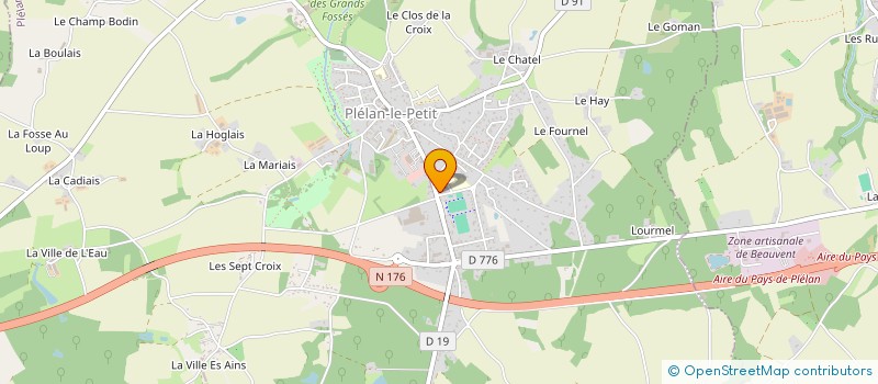 localisation de l'entreprise SELARL PHARMACIE DE LA BLANCHE HERMINE  PLELAN-LE-PETIT