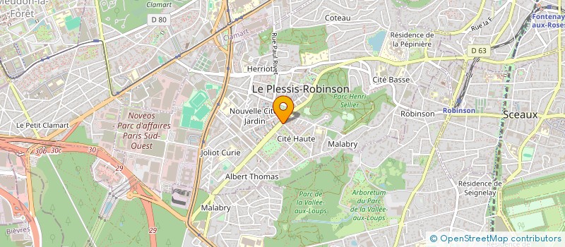 localisation de l'entreprise SELARL PHARMACIE DE LA CITE à LE PLESSIS-ROBINSON