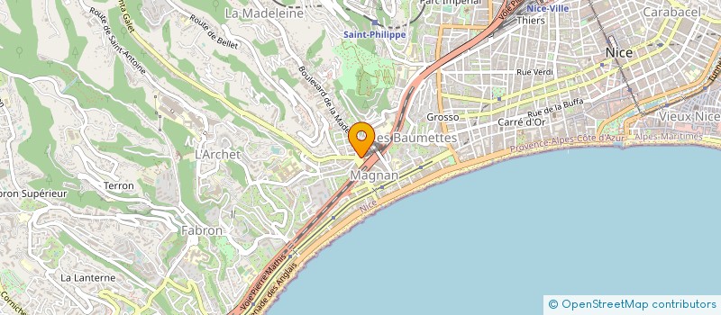 localisation de l'entreprise SELARL PHARMACIE DE LA MADELEINE à NICE