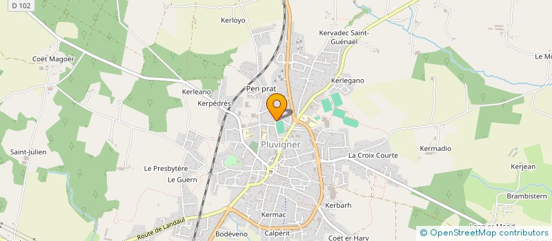 localisation de l'entreprise SELARL PHARMACIE DE LA PLACE  PLUVIGNER