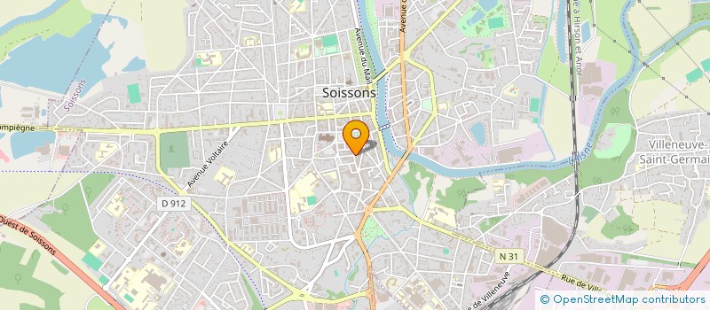 localisation de l'entreprise SELARL PHARMACIE DE LA POSTE à SOISSONS