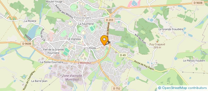 localisation de l'entreprise SELARL PHARMACIE DE LA VALLEE  POUZAUGES