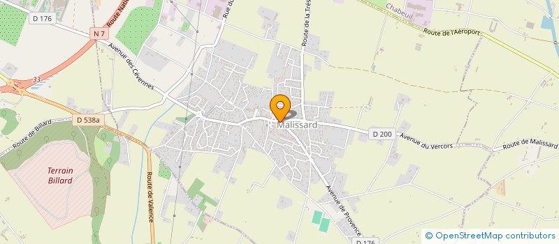 localisation de l'entreprise SELARL PHARMACIE DE MALISSARD  MALISSARD