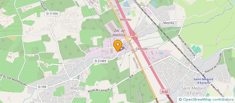 localisation de l'entreprise SELARL PHARMACIE DE MARTILLAC  MARTILLAC