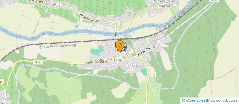 localisation de l'entreprise SELARL PHARMACIE DE NOGENT  NOGENT L'ARTAUD