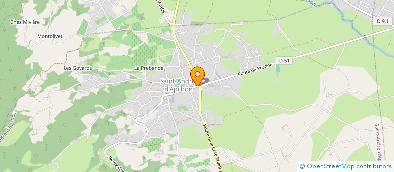 localisation de l'entreprise SELARL PHARMACIE DE SAINT ANDRE D'APCHON  SAINT-ANDRE-D'APCHON