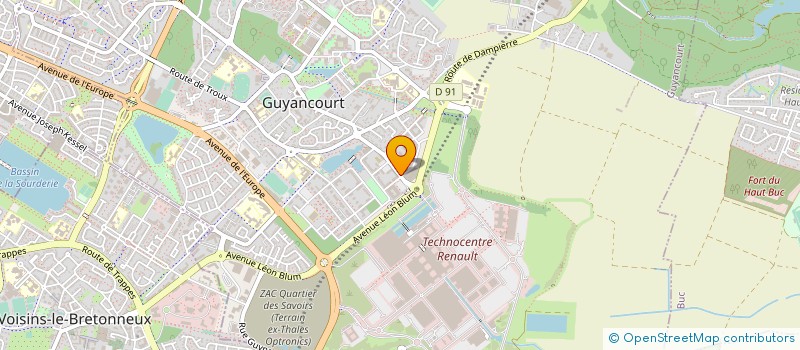 localisation de l'entreprise SELARL PHARMACIE DE VILLAROY  GUYANCOURT