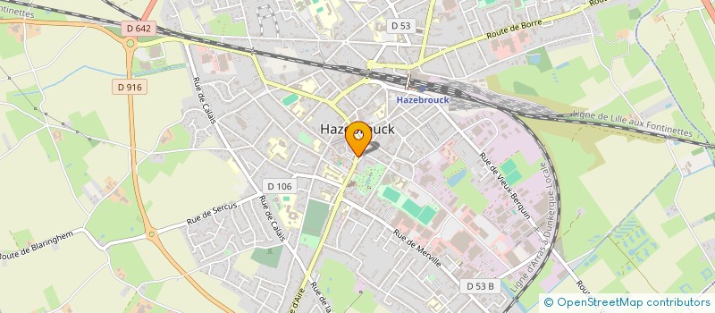 localisation de l'entreprise SELARL PHARMACIE DEGRAVE - DELGRANGE - LUTTUN à HAZEBROUCK