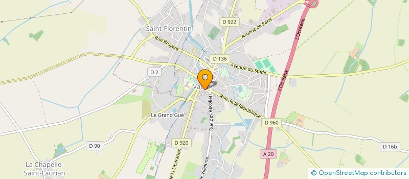 localisation de l'entreprise SELARL PHARMACIE DELEMAR  VATAN