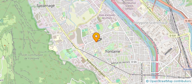 localisation de l'entreprise SELARL PHARMACIE DES ALPES  FONTAINE