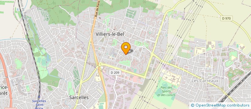 localisation de l'entreprise SELARL PHARMACIE DES BURTEAUX  VILLIERS-LE-BEL