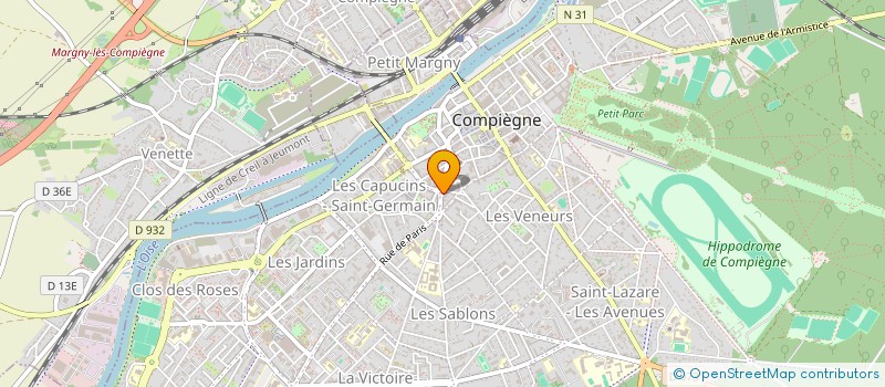 localisation de l'entreprise SELARL PHARMACIE DES CAPUCINS  COMPIEGNE