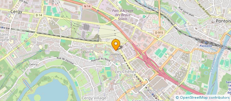 localisation de l'entreprise SELARL PHARMACIE DES COTEAUX  CERGY