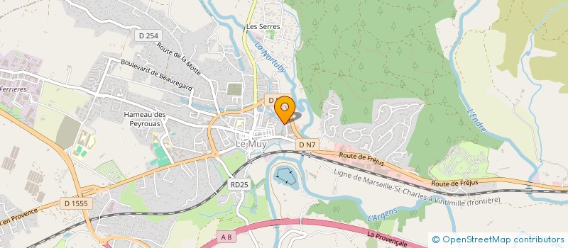 localisation de l'entreprise SELARL PHARMACIE DES JONQUIERES  LE MUY