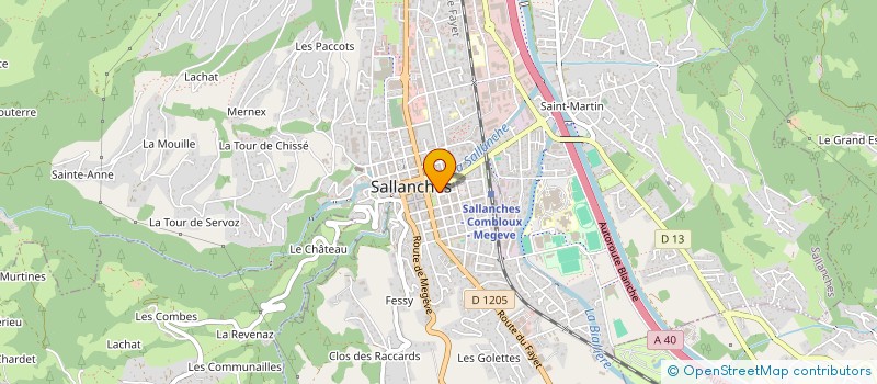 localisation de l'entreprise SELARL PHARMACIE DES LIONS  SALLANCHES