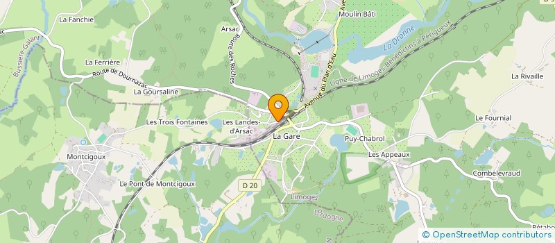 localisation de l'entreprise SELARL PHARMACIE DES TROIS FONTAINES à BUSSIERE-GALANT