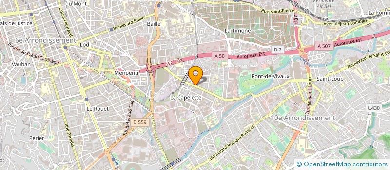 localisation de l'entreprise SELARL PHARMACIE DOMENGE  MARSEILLE