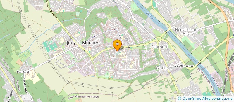 localisation de l'entreprise SELARL PHARMACIE DU BIEN ETRE  JOUY-LE-MOUTIER