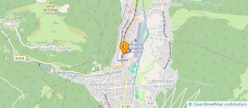 localisation de l'entreprise SELARL PHARMACIE DU CECIRE  BAGNERES-DE-LUCHON