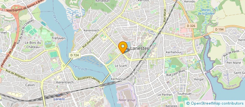 localisation de l'entreprise SELARL PHARMACIE DU CENTRE  LANESTER