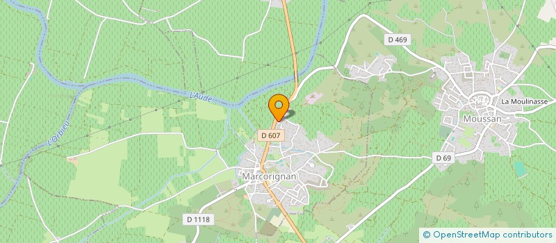 localisation de l'entreprise SELARL PHARMACIE DU CERS  MARCORIGNAN