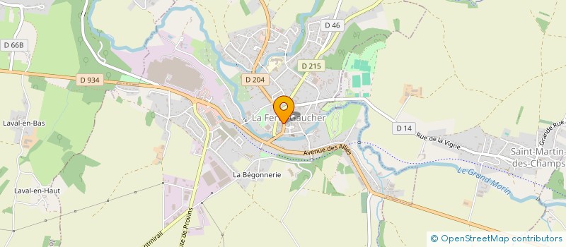 localisation de l'entreprise SELARL PHARMACIE DU COEUR DE LA BRIE à LA FERTE-GAUCHER