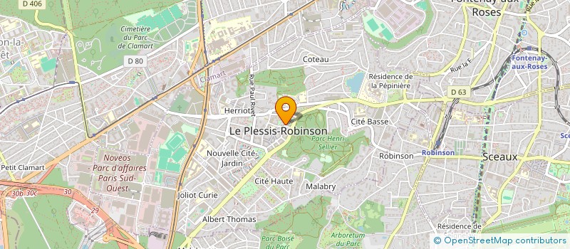 localisation de l'entreprise SELARL PHARMACIE DU COEUR DE VILLE à LE PLESSIS-ROBINSON