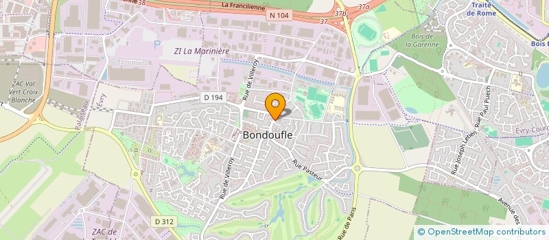 localisation de l'entreprise SELARL PHARMACIE DU GRAND PARC  BONDOUFLE