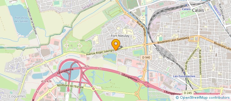 localisation de l'entreprise SELARL PHARMACIE DU LITTORAL  CALAIS