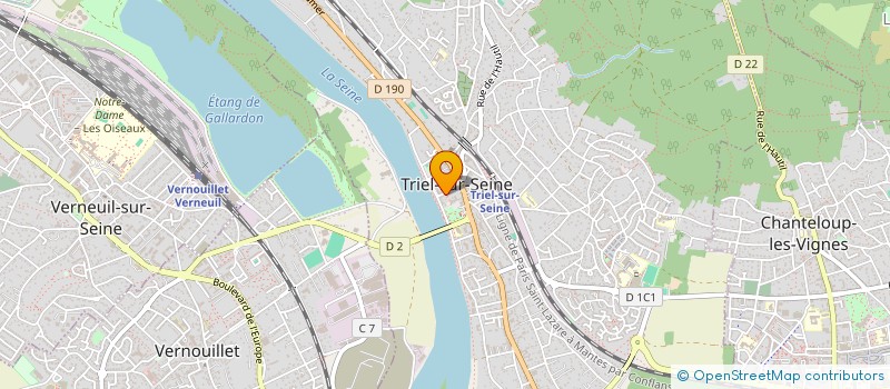 localisation de l'entreprise SELARL PHARMACIE DU MARCHE  TRIEL-SUR-SEINE