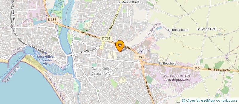 localisation de l'entreprise SELARL PHARMACIE DU MARCHE AUX HERBES à SAINT-GILLES-CROIX-DE-VIE