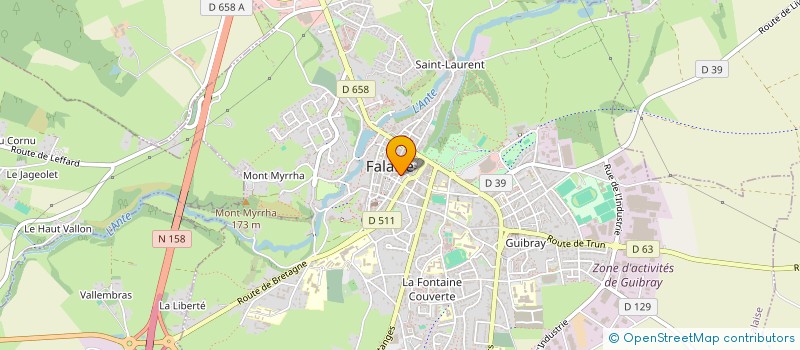localisation de l'entreprise SELARL PHARMACIE DU MARCHE COUVERT à FALAISE