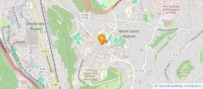 localisation de l'entreprise SELARL PHARMACIE DU MONT AUX MALADES  MONT-SAINT-AIGNAN