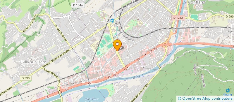 localisation de l'entreprise SELARL PHARMACIE DU PARC OLYMPIQUE  ALBERTVILLE