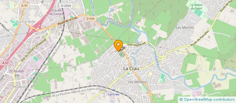localisation de l'entreprise SELARL PHARMACIE DU PATRIMOINE à LA CRAU