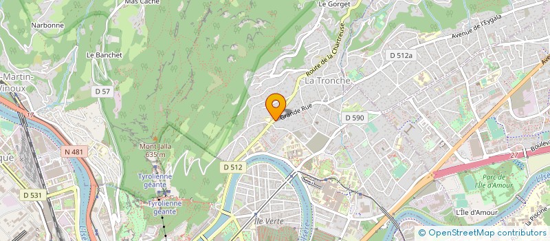 localisation de l'entreprise SELARL PHARMACIE DU PEAGE  LA TRONCHE