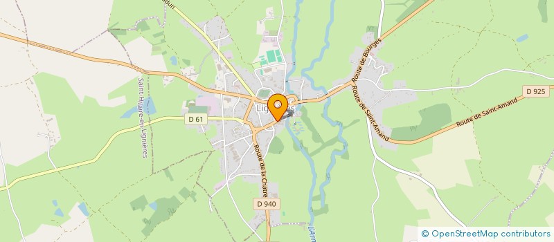 localisation de l'entreprise SELARL PHARMACIE DU VAL D'ARNON  LIGNIERES