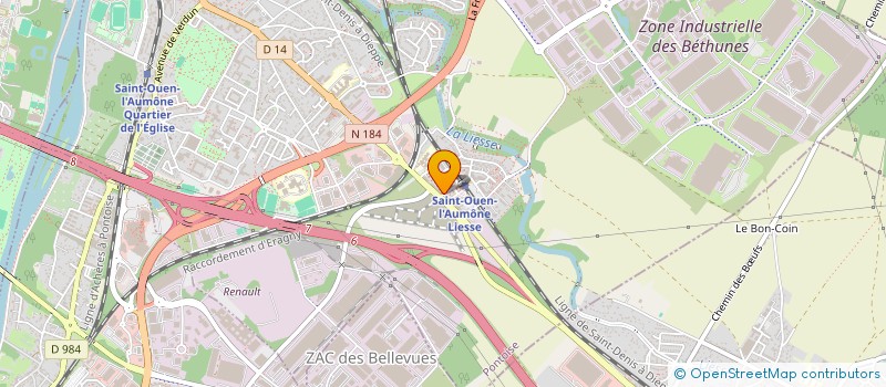 localisation de l'entreprise SELARL PHARMACIE DU VAL DE LIESSE  SAINT-OUEN-L'AUMONE