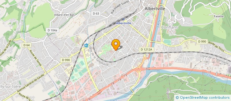 localisation de l'entreprise SELARL PHARMACIE DU VAL DES ROSES à ALBERTVILLE