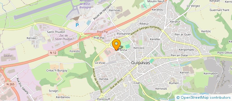 localisation de l'entreprise SELARL PHARMACIE DU VIZAC à GUIPAVAS