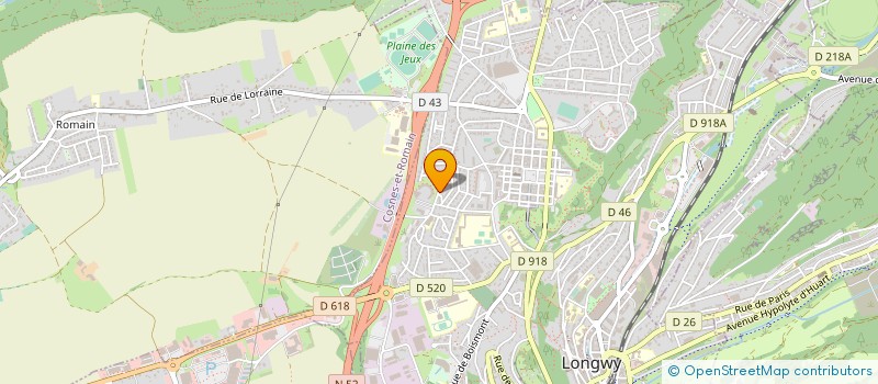 localisation de l'entreprise SELARL PHARMACIE DUFLOT à LONGWY