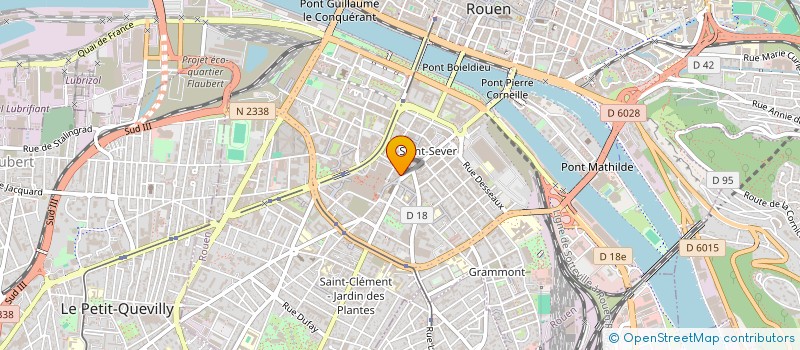 localisation de l'entreprise SELARL PHARMACIE DUVEY-GUIVARCH  ROUEN