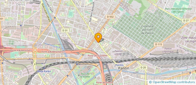 localisation de l'entreprise SELARL PHARMACIE EDOUARD VAILLANT  PANTIN