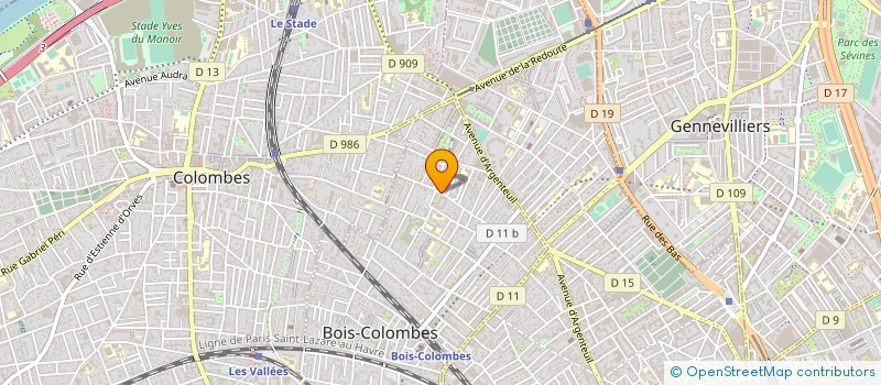 localisation de l'entreprise SELARL PHARMACIE ELMAM à BOIS-COLOMBES