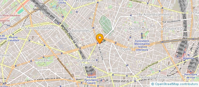 localisation de l'entreprise SELARL PHARMACIE EUROPENNE DE LA PLACE CLICHY  PARIS